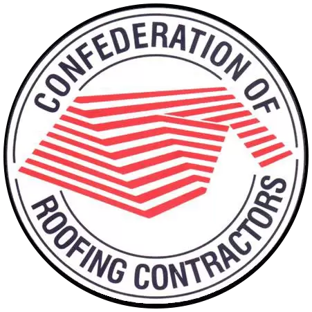 Confederation of Roofing Contractors logo design.