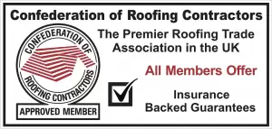 Confederation of Roofing Contractors approved member logo.
